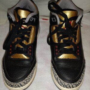Nike Air Jordan 3 Retro “Black Gold” Women’s Sneakers Size 7.5